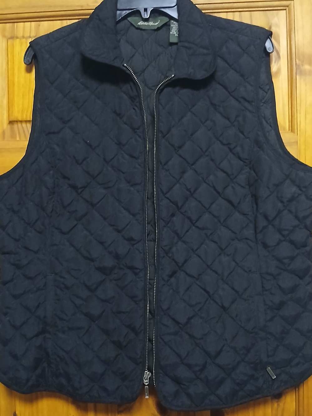 Eddie Bauer Premium Goose Down Quilted Black Women's Vest